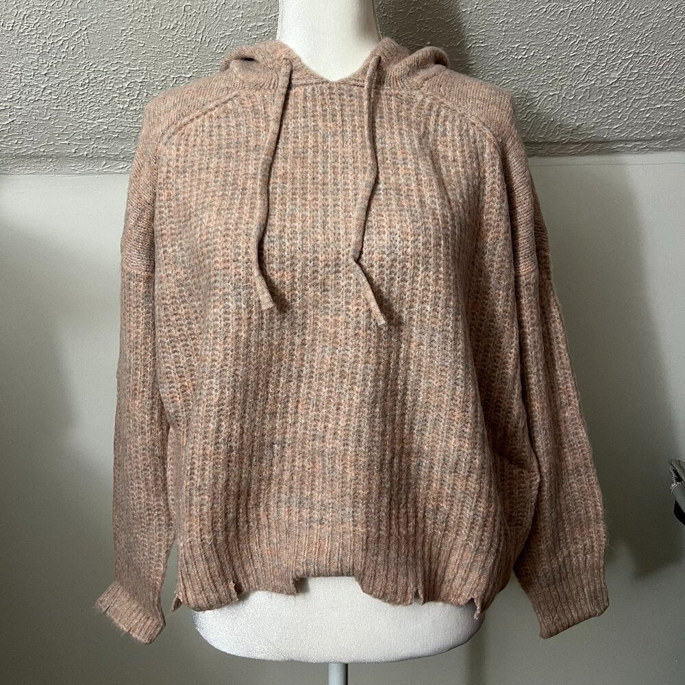 NWT Olivaceous Knit Hoodie - Pink Mixed Color Size Small